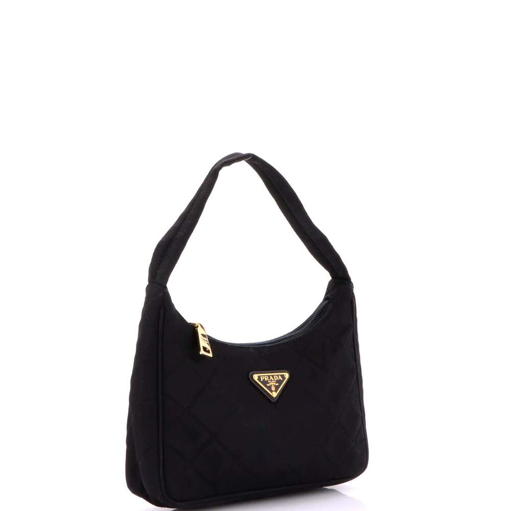 Prada Hobo Quilted Tessuto Small #223999P15B - Picture 2 of 7